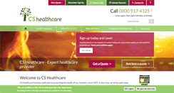 Desktop Screenshot of cshealthcare.co.uk